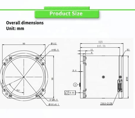 RS422 Output Form UNIVO UBTS500Y Fiber Optic Gyroscope for Railway Track Inspection
