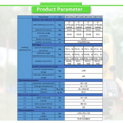 RS422 Output Form UNIVO UBTS500Y Fiber Optic Gyroscope for Railway Track Inspection