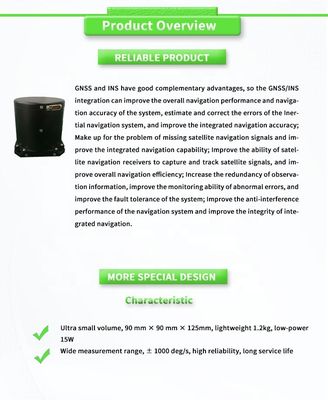 RS422 Output Form UNIVO UBTS500Y Fiber Optic Gyroscope for Railway Track Inspection