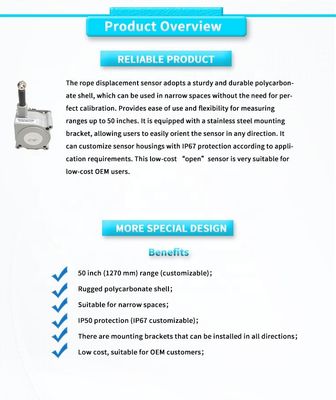Customizable UNIVO UBPR-01Y Displacement Sensor for Deformation Measurement in Mines