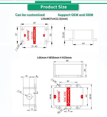 ODM Customized Support UBIS-326Y Inclination Sensor for Digital Inclinometer Measurement