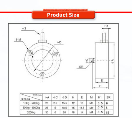Advanced UNIVO UBWP209Y Industrial Automation Force Measuring Micro Weighing Sensor