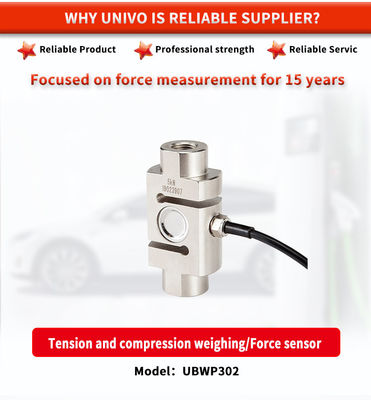 UNIVO UBWP302Y is a small electronic scale with a robotic arm that accurately measures tension and compression force