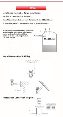 UBLG-80B 80G Ultra High Frequency Millimeter Wave Radar Level Gauge Level Meter
