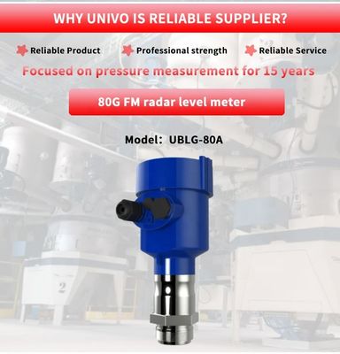 80G Solid Liquid Detection Easy Installation Millimeter Wave Radar Level Gauge