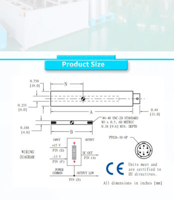 LVDT Linear Displacement Sensor for Nuclear Power Industry Range 12mm Grade Industrial
